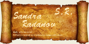 Sandra Radanov vizit kartica